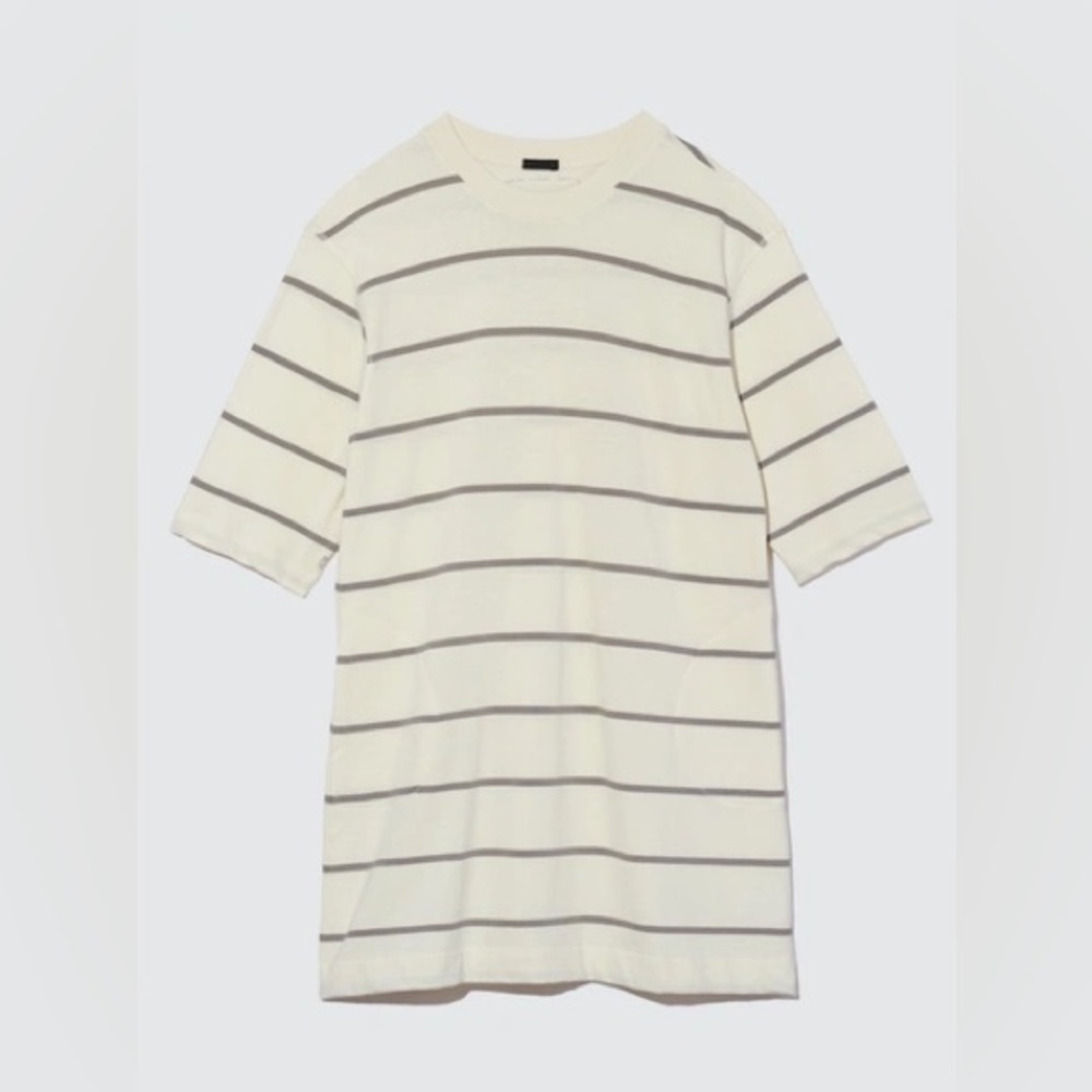 NWT ATM Women's Plaited Jersey Stripe Dress Size M